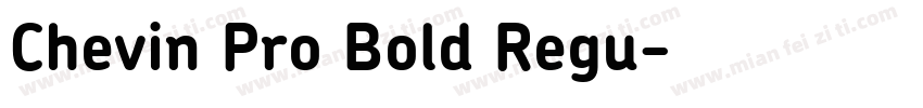 Chevin Pro Bold Regu字体转换